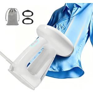 Vacuum Steamer for Clothes, 3000Pa Auto-Grip Suction Handheld Garment Steamer, 20S Fast Heat,Dual Modes 1000W for Travel Steam Iron, Business & Trip, No Ironing Board Required