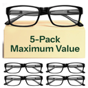 Gaoye 1.0 Professional Reading Glasses for All Day - Computer Readers with Blue Light Protection - Value Pack
