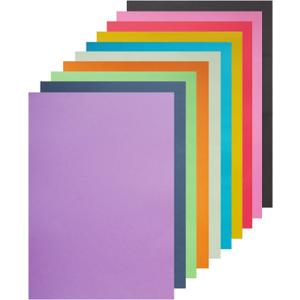 Colored Poster Board, 50 Sheets A3 Large Size 16.5 x 11.7 Inch Assorted Neon Poster Board Bulk for Art Display Board, Classroom Use, School Craft Project, Presentation Drawing
