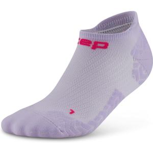 CEP Core Run Ultralight No Show Socks Compression Arch Support, Anti-Slip, Blister-Free Breathable for Men and Women (Small, Lilac/Pink) Size 8-10