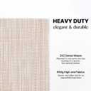 LEXMORE Placemats Set of 6 Vinyl/Plastic Woven Place Mats for Kitchen Table Indoor/Outdoor Washable Placemat Wipeable Dining Table Mats(A-Beige White)