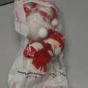 Juegoal 2 Pack Christmas Table Decorations, 10 Inch Lighted Snowmen Figurines, Light Up Snowman Holiday Present, Battery Operated Xmas Gifts Tabletop Ornaments Dinner Party Supplies, Red Brim