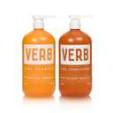 VERB Curl Shampoo + Conditioner Duo - Cleanse and Smooth - Frizz Control + Definition- Vegan, No Parabens or Harmful Sulfates (32 Fl Oz (Pack of 2))