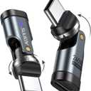 USB C Adapter [2-Pack], PD 240W USB C 90 Degree Adapter, USB Type C Right Angle Adapter/360 & 180 Degree C to C Adapters for Phone 17/16/15, MacBook Pro/Pad Series, Samsung Galaxy, Tablet, Laptop