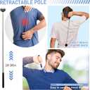 MAMAGIFTREE Christmas Hands Down The Best Dad | Funny & Practical Gifts for Fathers Day, Birthday or Retirement for Dad from Son, Daughter or Wife  Extendable Metal Back Scratcher with Soft Grip