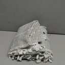 MitoVilla Sage Green Boho Shower Curtain for Vintage Rustic Bathroom Decor, Modern Farmhouse Polyester Linen Fabric Neutral Wrinkle Resistant Cloth Shower Curtain with Tassel, 72 x 72