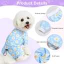 Bienbee Dog Pajamas, 4 Pack Dog Recovery Suit Shedding Suit Cute Soft Puppy Clothes Dogs Pjs Onesies Jammies Adjustable Breathable & Stretchy Clothes for Small Dogs Girl Boy Puppy-S