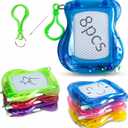 8 Mini Magnetic Drawing Board with Metal Keychain Party Favors for Kids Goodie Bag Stuffers Birthday Party Bag for Boys Girls