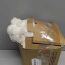 BEDELITE Fleece Throw Blanket for Couch - 300GSM Soft & Warm Fluffy Cream White Blanket, Decorative and Giftable Striped Blankets for Women, Men, 50"x60"