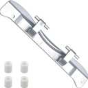 Dryer Washer Door Hinge with 4 Pin Caps Front Loader Dryer and Washer Door Hinge Compatible with Whirlpool Amana Maytag Crosley Replace#: W10208415 W10208414 W10208398