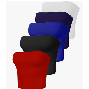 5 Piece Tube Tops Medium