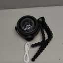 SWEETFULL Baby Stroller Fan - 4000mAh Rechargeable 4-Speed Quiet with LED Display & Night Light, Mini Portable 360 Clip On Safe Fan for Car Seat, Crib, Travel - Black