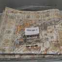 2x8 Runner Rug Washable Hallway Runner Rug Ultra-Thin Soft Kitchen Rug Non Slip Indoor Floor Foldable Carpet with Low Pile for Bathroom Laundry Room Living Room Entryway(Turmeric/Grey,2'x8')