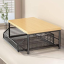 Extendable Microwave Oven Rack, Kitchen Microwave Countertop Stand,2 Tier Microwave Stand with Drawer Black for Kitchen Organizers and Storage, No Installation Required