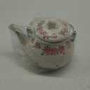 Tea Kettle Pot for Stove Top,Porcelain Large Enamel Teakettle,2.5L Colorful Teapot Floral Ceramic for Stovetop,Retro Classic Design (Pink flower-2.4L)