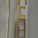 Bathroom Hardware Accessories Set Brushed Gold Towel Bar Set Square Bathroom Accessories Kit 4-Piece Towel Holder Set Stainless Steel Wall Mounted,23.6 Inch Towel Bar