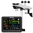 Sainlogic Weather Station Wireless, Weather Station with Rain Gauge, Wind Speed, Wind Direction, Weather Forecast, Air Pressure, Humidity (No WiFi)