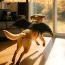 Halloween Dog Bat Wings Costume - Pet Costume for Party Puppy Apparel for Small Medium Large Dogs Funny Doggy Cosplay Dress Up Accessories L-XL