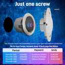 CAtArt 10 Inch LED Pool Lights for Inground Pool, 12V DC Color Changing