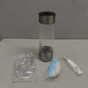 6.0 Upgrade Hydrogen Water BottleNO.1-24-Hour Hydrogen Lock hydrohealth Hydrogen Water0 Chlorine, 0 Ozone-SPE PEM Technique Professional Leak Prevention, Double Hydrogen Content - Silver