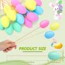 Sanwuta 40 Pcs Easter Egg Picks Pastel Foam Floral Sticks Easter Decorations for Home Vase Filler Floral Arrangement Spring Table Centerpiece Basket Decor DIY Crafts(Lively Colors)