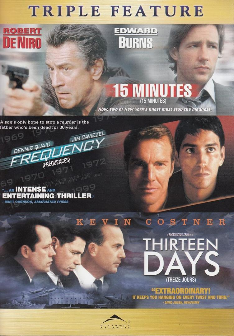 15 Minutes/Frequency/Thirteen Days (Triple Feature), DVD