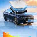 Windshield Sunshade for BMW 7-Series 2023-2026 Sun Shade | Upgrade 4 Layers Blocks UV Rays Custom Fit 7-Series 240T Car Window Shades Front Windshield Keep Cool Foldable