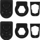 Shimeyao 6 Pcs Rear View Mirror Three Metal Bracket Adapters Rear View Mirror Bracket Adapter to Fit Other Oscillating Accessories