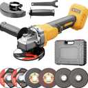 Cordless Angle Grinder, Brushless 4-1/2 Power Grinder Compatible with DeWalt 20V MAX Battery, 3-Speed, 7000 RPM, for Cutting, Grinding, Polishing  Tool Only (Battery Not Included)