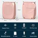 SHIDU Voice Amplifier Teachers, Megaphone Speaker Portable PA System with Microphone Headset(Work of 12hours) Supports MP3 Format Audio for Tour Guides Coaches Yoga Fitness Instructors, Rose Gold