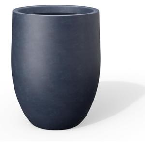 Kante Tall Concrete Planter, 21.7-Inch Height Charcoal Large Indoor Outdoor Plant Pot with Drainage Hole for Patio Garden Home, Modern Decor for Flowers and Tree