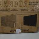Fits 24x18 Duct Opening | Steel Return Air Filter Grille by Handua [Fixed Hinged] for 1-inch Filters | Vent Cover Grill for Sidewall and Ceiling | White | Outer Dimensions: 26 5/8"W X 20 5/8"H