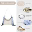 ICOLRAE Quilted Shoulder Bag for Women Faux Leather Cute Hobo Handbags with Zipper Mini Clutch Purse Trendy Y2K