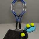 Kids Tennis Rackets Training Set - 7-in-1 Youth Tennis Racket Set, 2 pcs 19″ Rackets,1Tennis Trainer & 2Rebound Balls&1tennis Ball,Tennis Racquet Set for Beginners & Family Activities