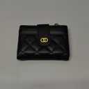 GAEKEAO Small Wallet for Women Slim Bifold Leather Credit Card Holder Wallets Zipper Pocket Coin Purse with ID Window