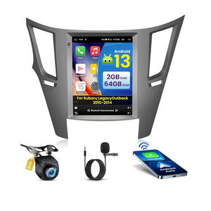 Radio for Subaru Legacy Outback 2010-2014 Android 13 CarPlay Car Stereo 9.7'' Touch Screen Compatible with Android Auto AHD Backup Camera Bluetooth GPS WiFi Hi-Fi