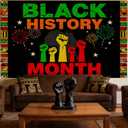Nuxovilar Black History Month Africa Banner 71"x43 Polyester