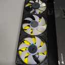 Corsair iCUE Link QX120 RGB 120mm Magnetic Dome RGB Fans - Triple Fan Starter Kit with iCUE Link System Hub - Black