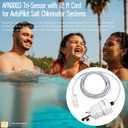APA0003 Tri-Sensor Assembly with Attached Cable for AutoPilot Pool Pilot Salt Chlorinator Systems, Monitors Salt Level, Water Flow and Temperature