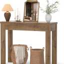Armocity Console Table, Small Farmhouse Wood Entryway Table, Sofa Tables Narrow Long Behind Couch, Entry Table for Entrance, Hallway, Living Room, 32", Brown Oak
