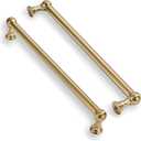 10 Pack Heavy Duty Solid Cabinet Pulls - Elegant Champagne Bronze Handle for Drawers and Cabinets,12 Inch Hole Center, Modern Kitchen & Bathroom Hardware.