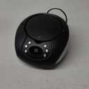 GPX, Inc. Portable Top-Loading CD Boombox with AM/FM Radio and 3.5mm Line in for MP3 Device - Black