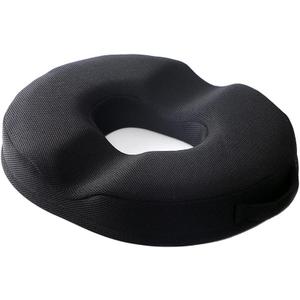 JEMA Orthopedic Donut Pillow for Tailbone Pain Relief - Memory Foam Coccyx Cushion for Sciatica, Pregnancy, Postpartum, Office Chair & Car Seat, Ergonomic Design with Removable Cover (Black) (Mesh Black)