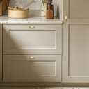 Ravinte 20 Pack 3" Drawer Pulls Champagne Bronze Cabinet Cup Pulls Kitchen Hardware Cabinet Handles Drawer Handles Knobs 3 inch Hole Center