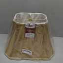 Royal Designs Rectangle Bell w Cut Corners Designer Lamp Shade, Antique Gold, (5.5 x 7) x (10 x 14 )10.5
