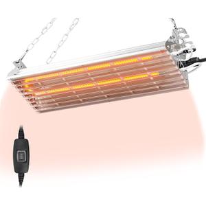 Energy Saving 600W Coop Heater with 2Mode Switch, Adjustable Winter Warmth for 15 Sq Ft Chicken Coops, Safe & Thermostat Controlled Alternative