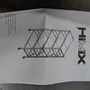 5 Tier Foldable Storage Shelves, Expandable Folding Shelving Units with Wheels, Changeable into 2 Shelf Units, Collapsible Adjustable Storage Rack Metal Shelves for Storage, Pantry, Garage, Kitchen (Black)