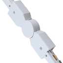 White Track Connector for H Track System, H Type Track Lighting Accessories,H Track Adjustable Connector for 3-Wire-1 Track Rail