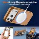 SUPFINE Magnetic for iPhone 17 Pro Max Case (Compatible with MagSafe)(Military Grade Drop Protection) Translucent Matte Shockproof with Anti-Fingerprint Phone Cover,Brown