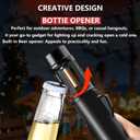 Torch Lighter, Straight Flame Bright Lighters, Windproof Adjustable Flame Color with Safety Lock, Lightsaber Torch Flame for Outdoor, Campfires, BBQ, Candles, Camping